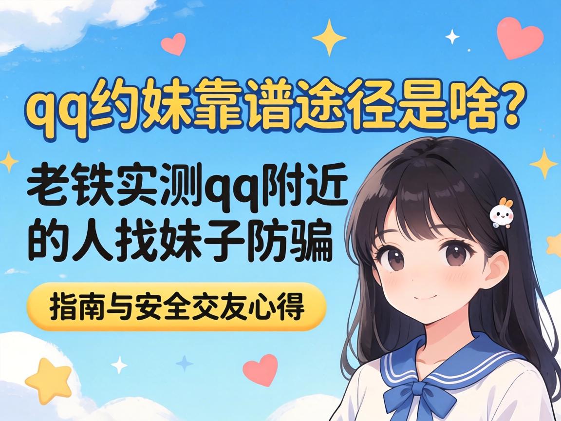qq约妹靠谱途径是啥？老铁实测qq附近的人找妹子防骗指南与安全交友心得