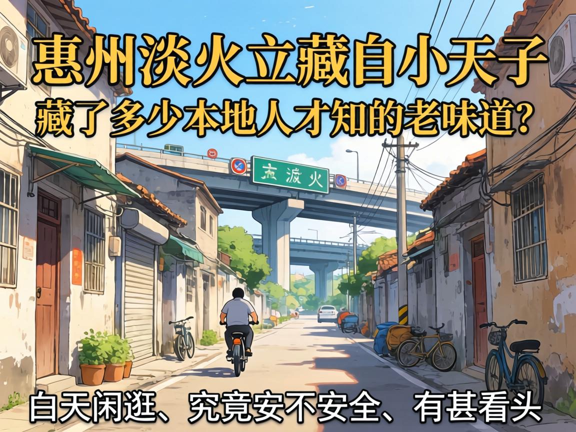 惠州淡水立交桥白天小巷子，藏了多少本地人才知的老味道？白天闲逛，究竟安不安全、有甚看头？