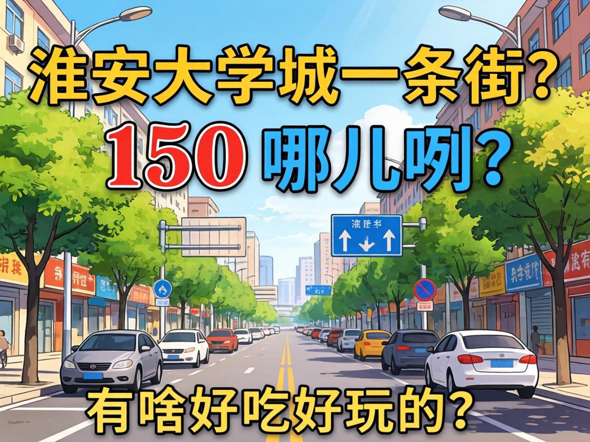 淮安大学城一条街150在哪儿咧？有啥好吃好玩的？