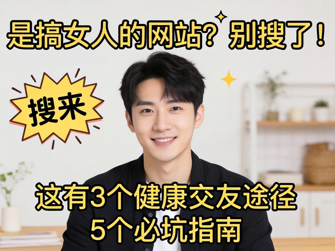 男人搞女人的网站?别搜了!这有3个健康交友途径和5个必坑指南