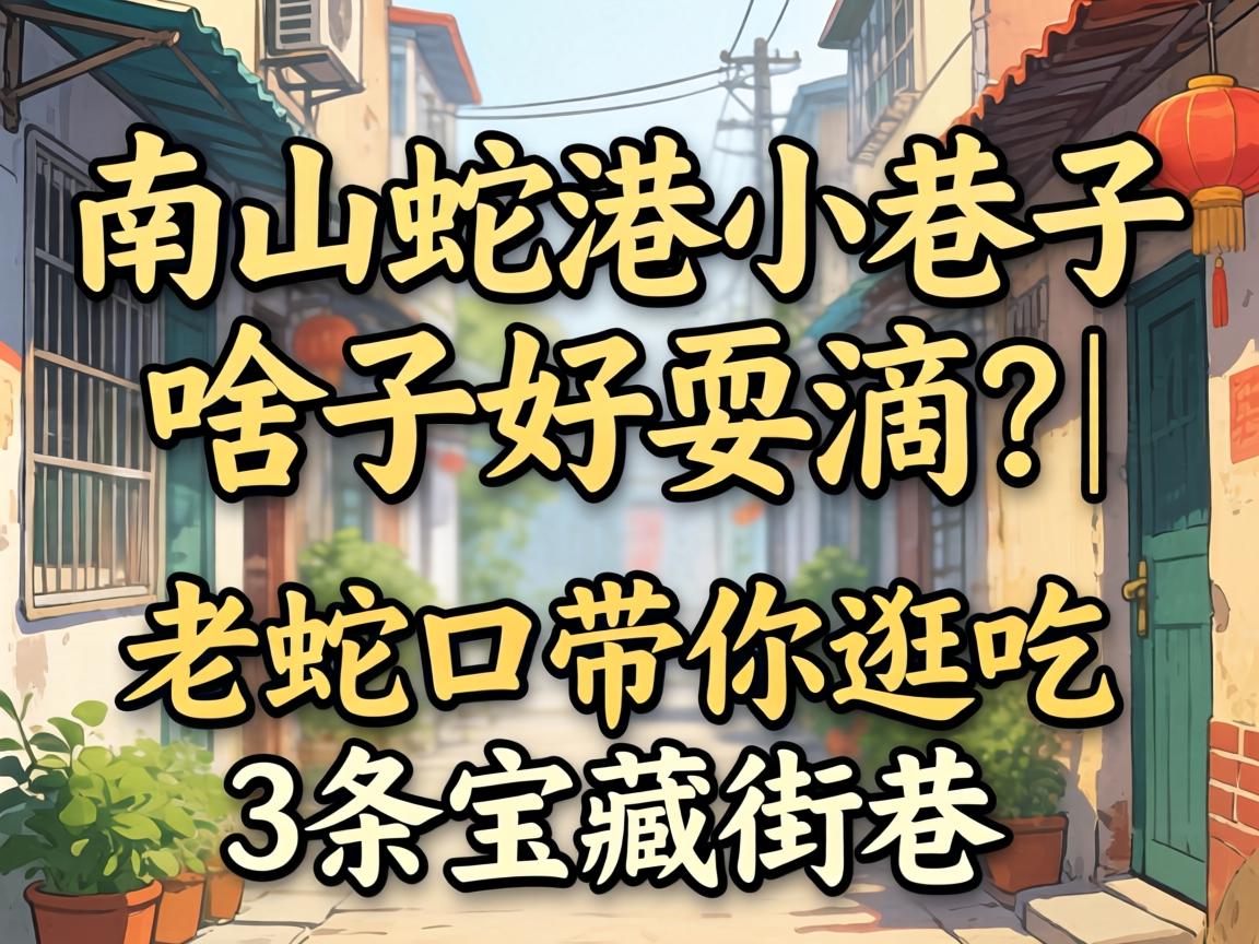 南山蛇口小巷子有啥子好耍滴？| 老蛇口带你逛吃3条宝藏街巷