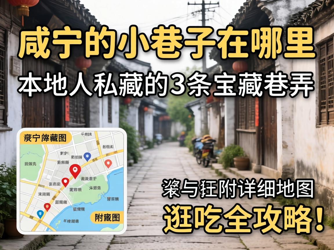 咸宁的小巷子在哪里?本地人私藏的3条宝藏巷弄,附详细地图与逛吃全攻略!