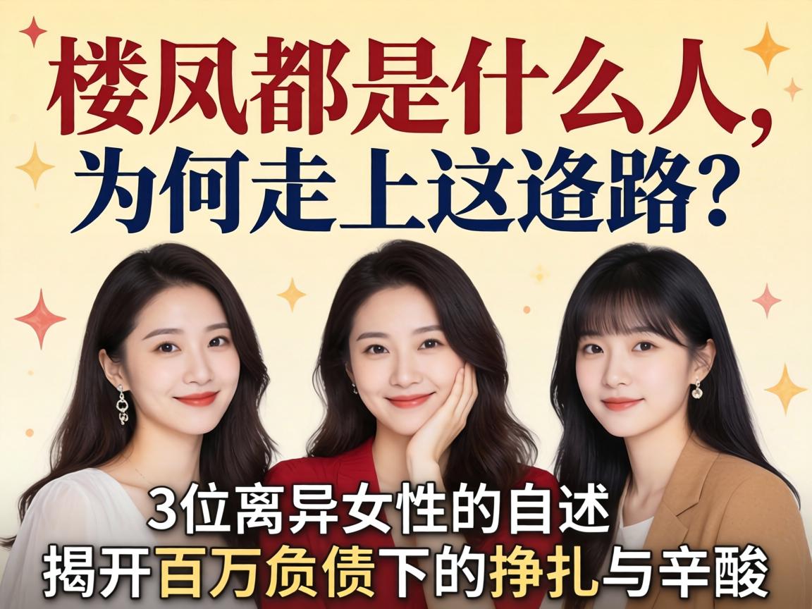 楼凤都是什么人，，，，为何走上这条路？？？3位离异女性的自述，，，，揭开百万欠债下的挣扎与辛酸