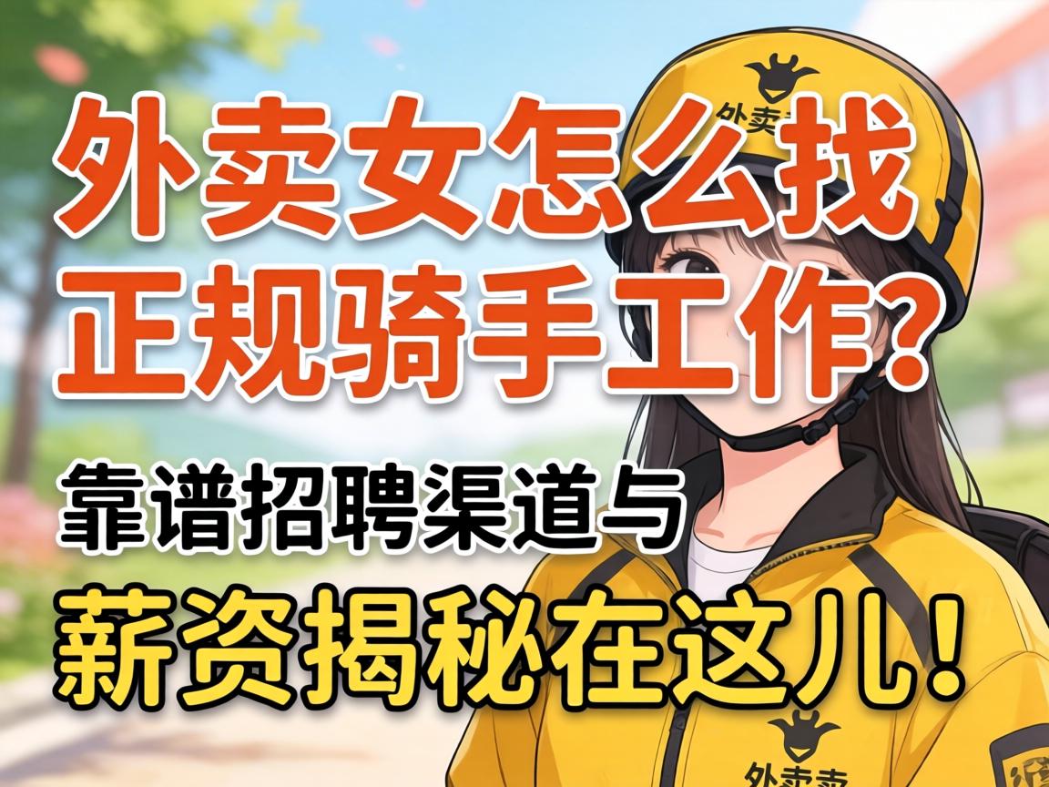 外卖女怎么找正规骑手工作?靠谱招聘渠道与薪资揭秘在这儿!