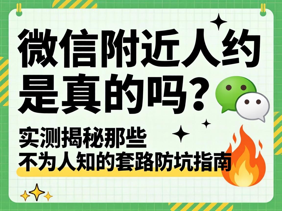 微信周围人约是真的吗？？？实测揭秘那些不为人知的套路与防坑指南?