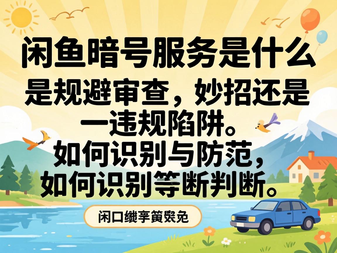 闲鱼暗号服务是什么，是规避审查的妙招还是违规陷阱，如何识别与防范？