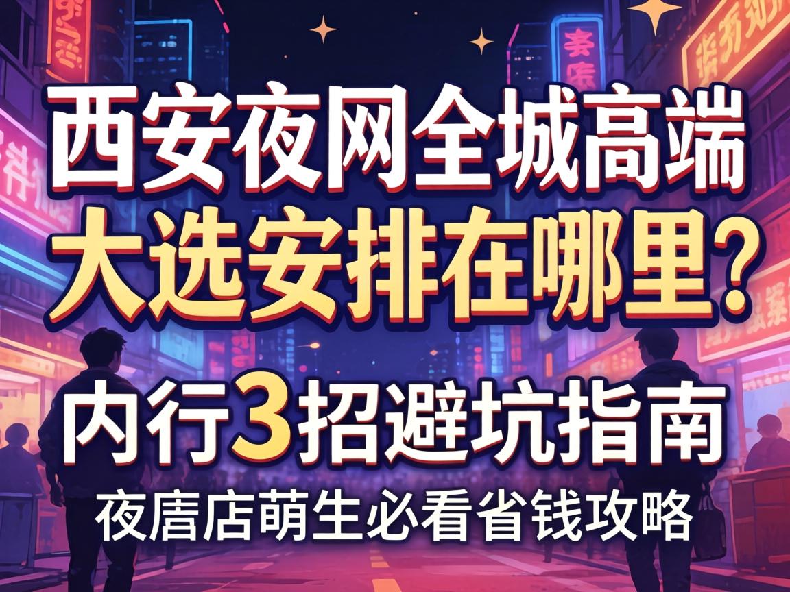 西安夜网全城高端大选铺排在哪？在行3招避坑指南，夜店萌新必看省钱攻略