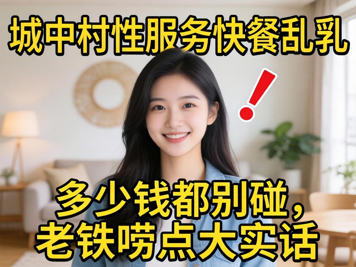 城中村性服务快餐乱象：几多钱都别碰，老铁唠点大真话