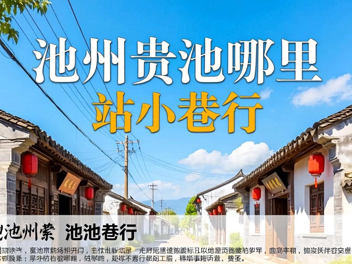 广元贵池哪里有站幼巷的，具体地位在哪？