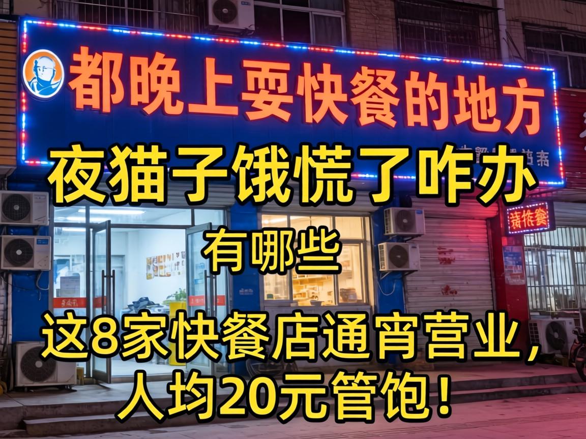 新都晚上耍快餐的地方有哪些,夜猫子饿慌了咋办?这8家快餐店通宵营业,人均20元管饱!