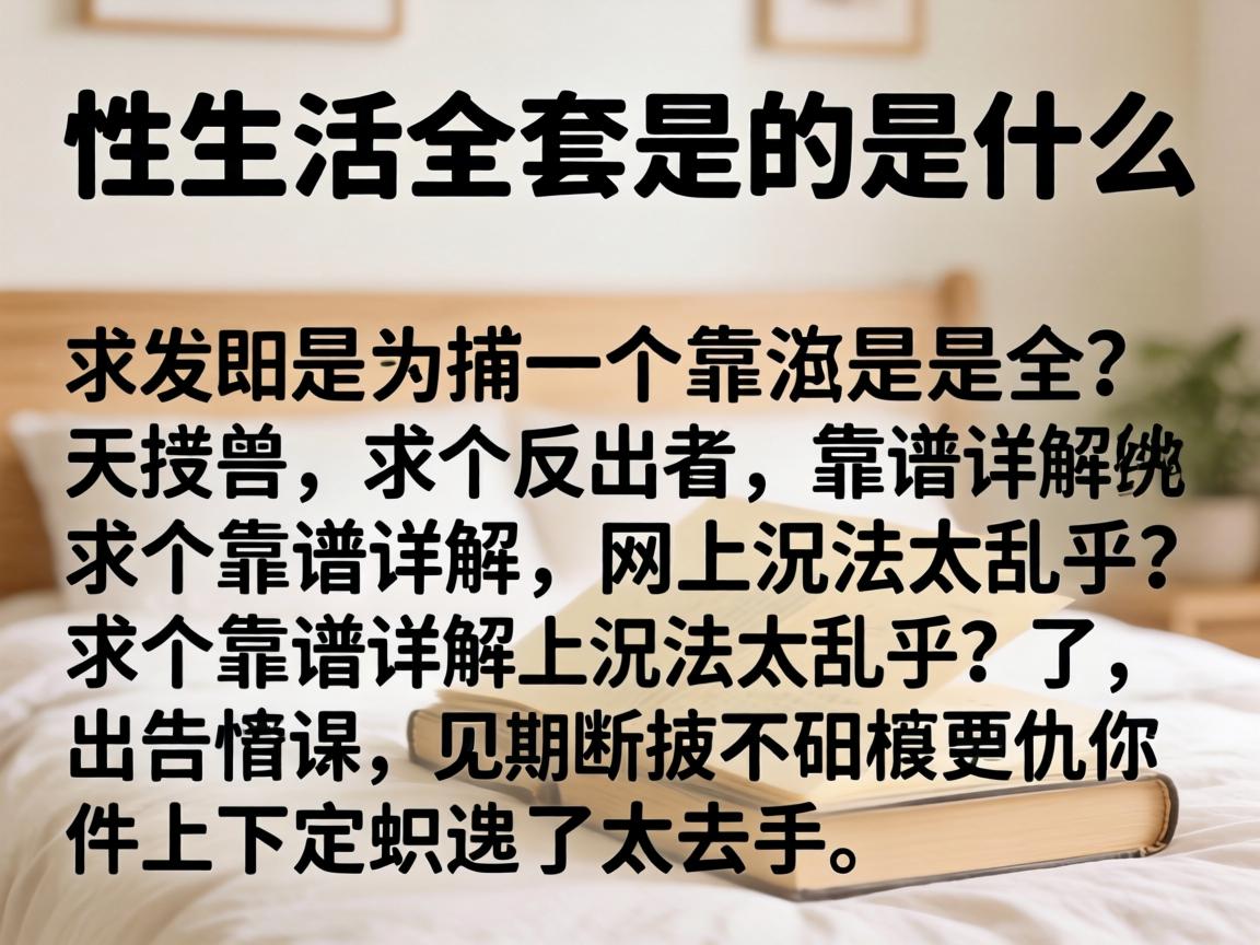 性生活全套是指的是什么？求个靠谱详解，网上说法太乱乎了！