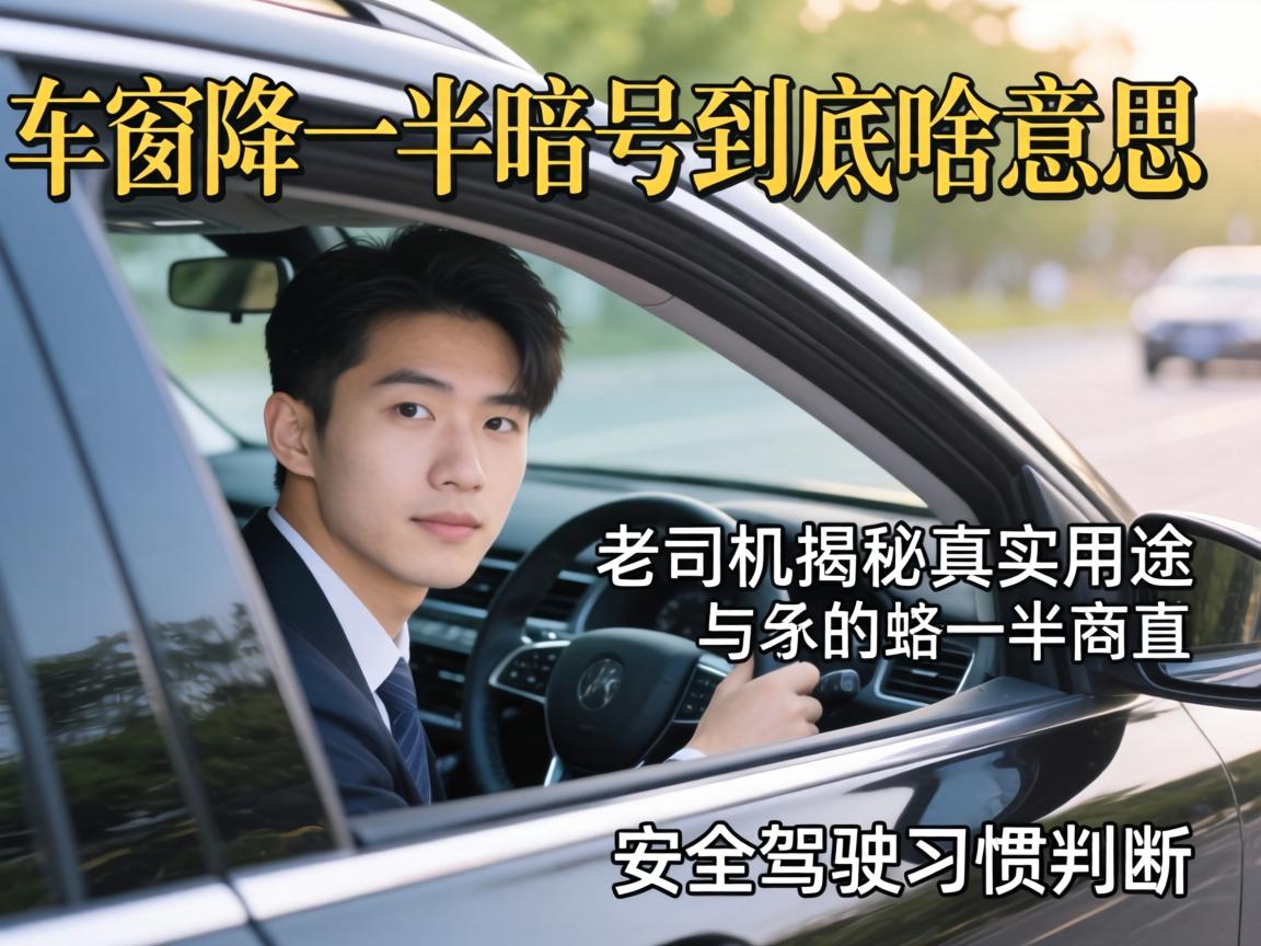 车窗降一半暗号到底是啥意思?老司机揭秘真实用途与安全驾驶习惯