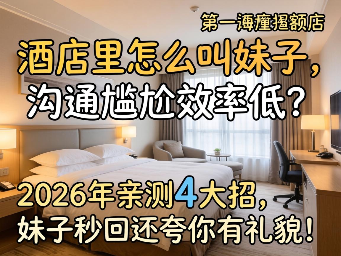 酒店里怎么叫妹子，沟通尴尬效率低？2026年亲测4大招，妹子秒回还夸你有礼貌！