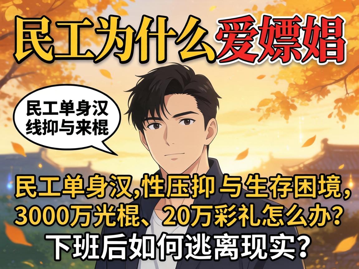 民工为什么爱嫖娼，民工单身汉的性压抑与生存困境，3000万光棍、20万彩礼怎么办？下班后如何逃离现实？