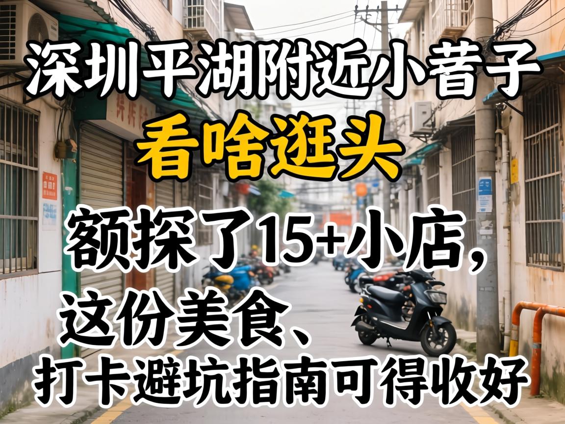 深圳平湖附近小巷子有啥逛头？额探了15+小店，这份美食、打卡避坑指南可得收好！