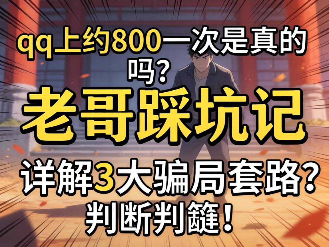 qq上约的800一次是真的吗？老哥踩坑记，详解3大骗局套路