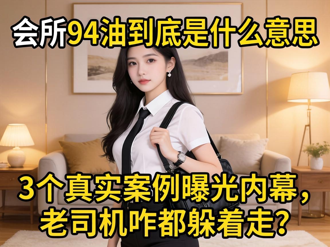 会所94油到底是什么意思,3个真实案例曝光内幕,老司机咋都躲着走?