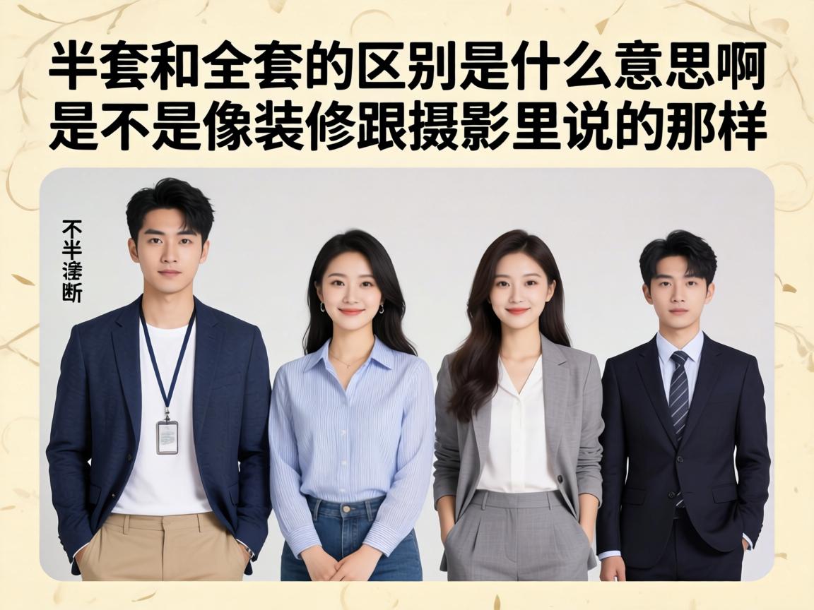 半套和全套的区别是什么意思啊？是不是像装修跟摄影里说的那样？