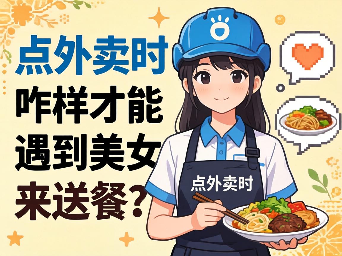 点外卖时，咋样才能遇到美女送餐员来送餐？