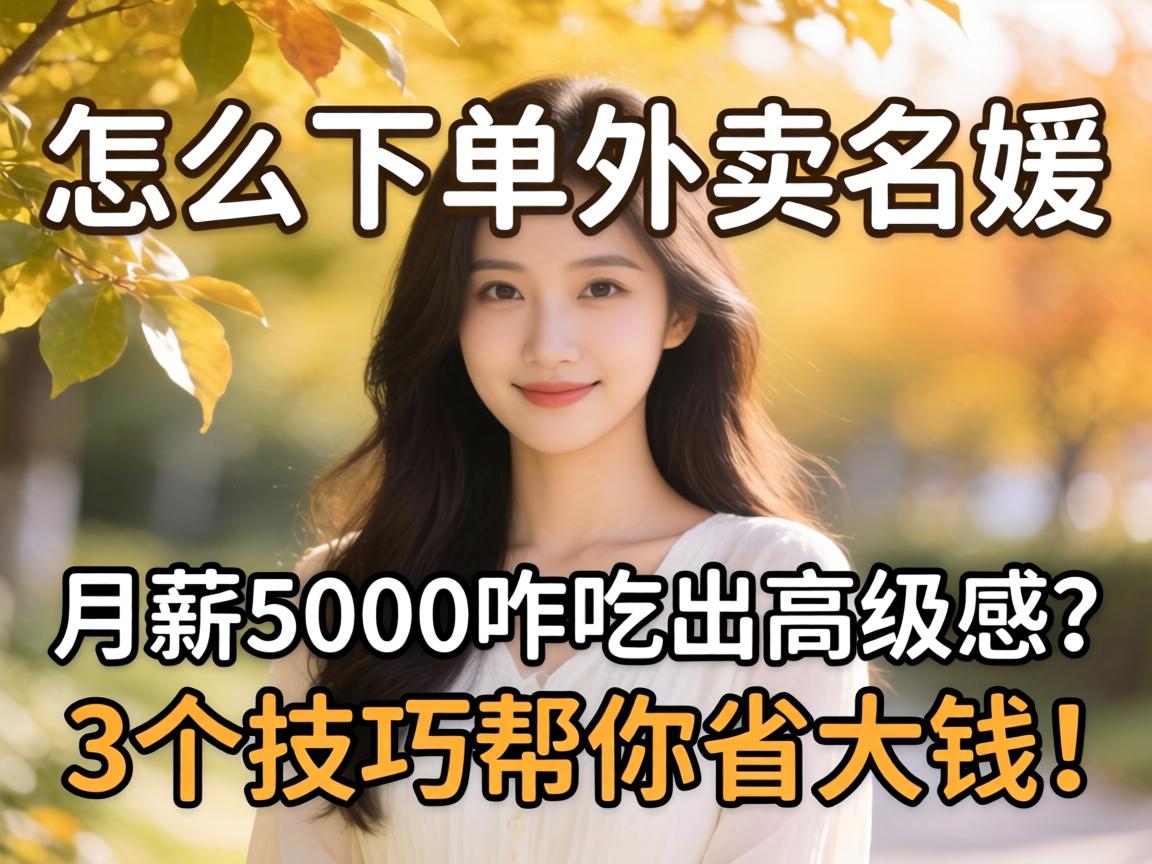怎么下单外卖名媛，，，，月薪5000咋吃出高级感？？？？？3个技巧帮你省大钱！