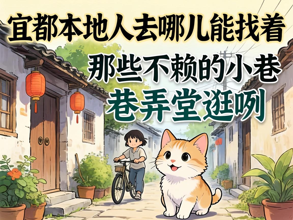 宜都本地人去哪儿能找着那些不赖的幼巷小巷游咧？