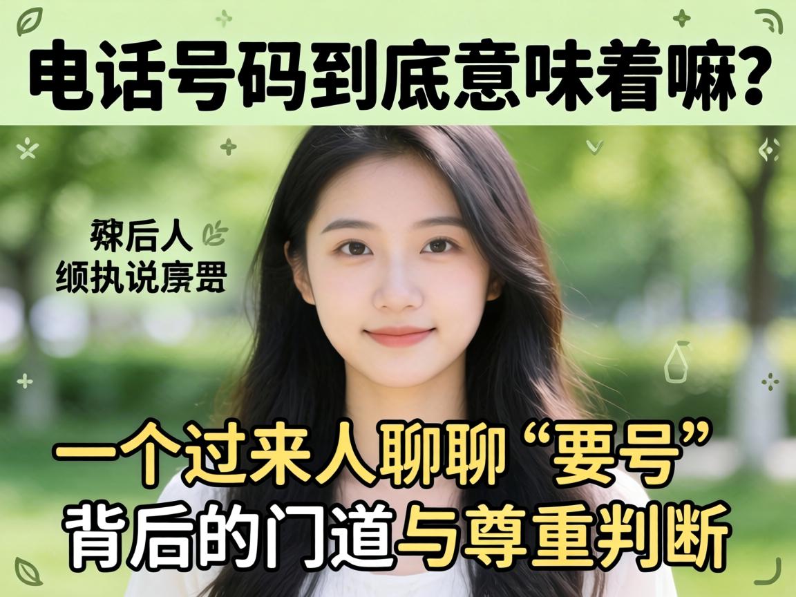 女生的电话号码到底意味着嘛？一个过来人聊聊“要号”背后的蹊径与尊沉
