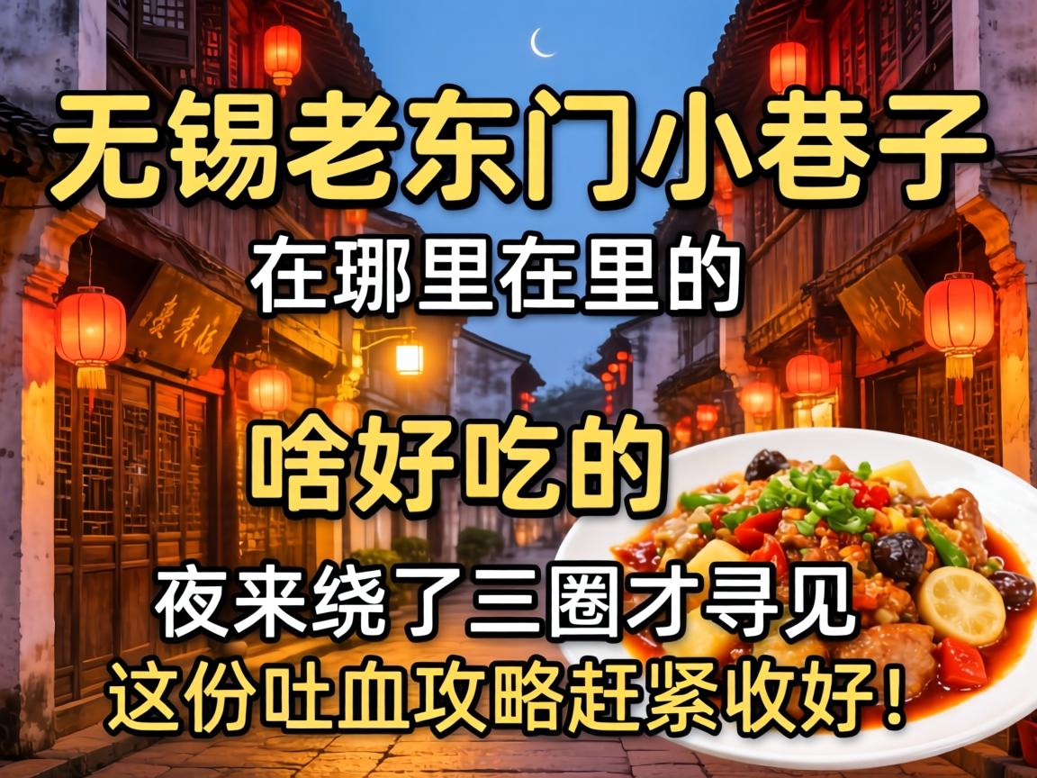无锡老东门小巷子在哪里，有啥好吃的？夜来绕了三圈才寻见，这份吐血攻略赶紧收好！