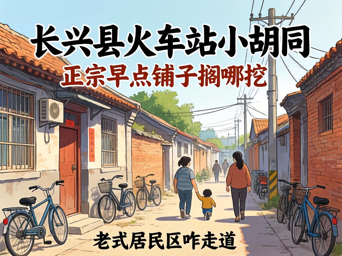 长兴县火车站小胡同:正宗早点铺子搁哪挖,老式居民区咋走道