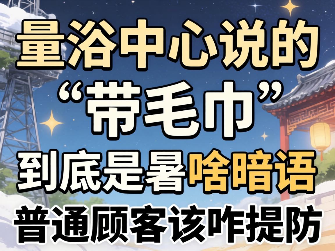 洗浴中心说的“带毛巾”到底是啥暗语，普通顾客该咋提防？