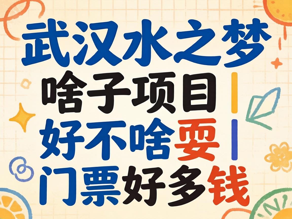 武汉水之梦有啥子项目｜好不好耍｜门票好多钱
