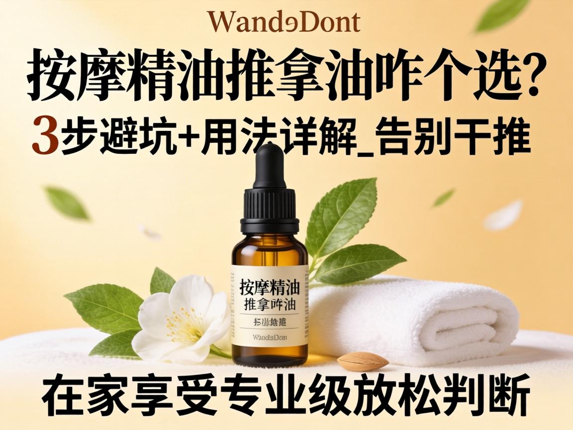 按摩精油推拿油咋个选？3步避坑+用法详解_告别干推 在家享受专业级放松