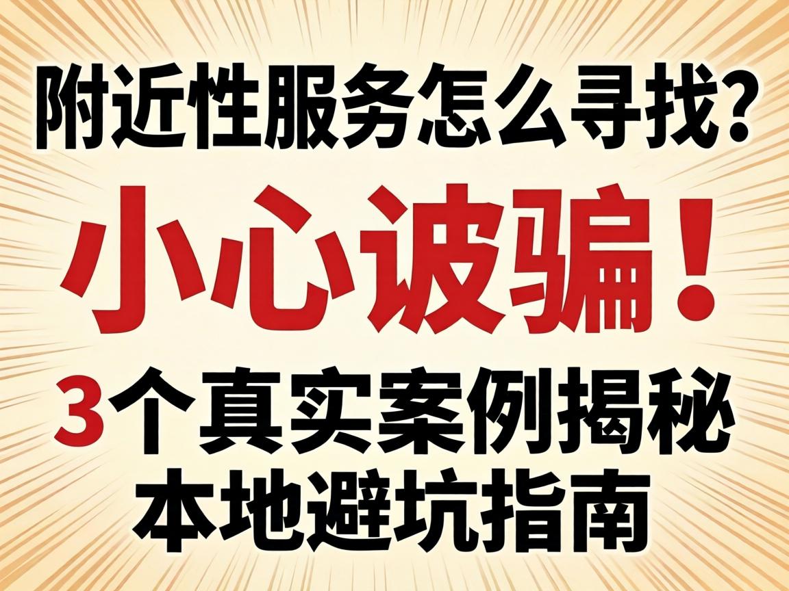 附近性服务怎么寻找?小心被骗!3个真实案例揭秘本地避坑指南