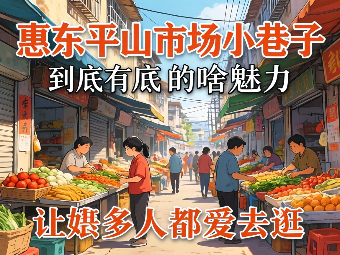 惠东平山市场小巷子到底有啥魅力，让恁多人都爱去逛？