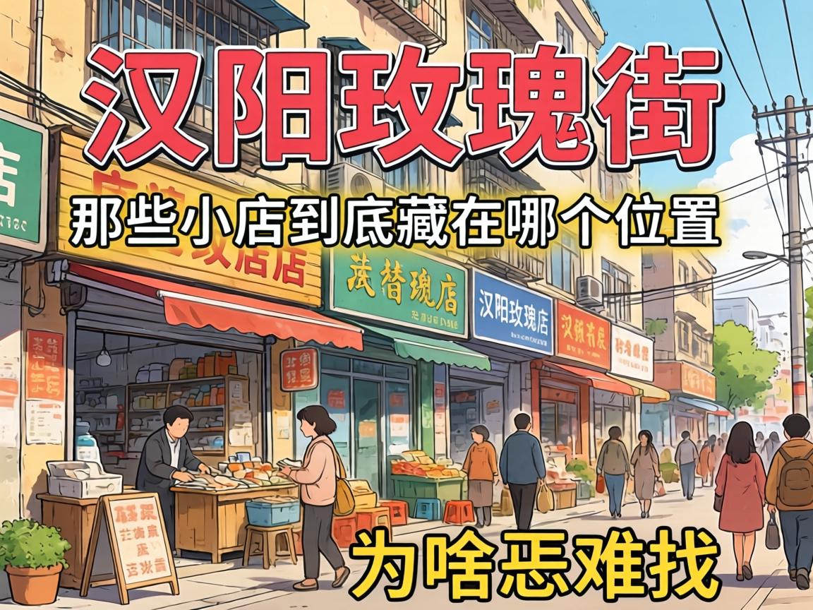 汉阳玫瑰街的那些小店究竟藏在哪个位置，，，，为啥恁难找？？