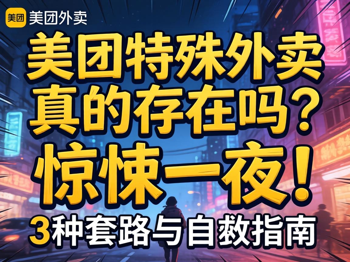 美团特殊外卖，真的存在吗？惊悚一夜？3种套路与自救指南