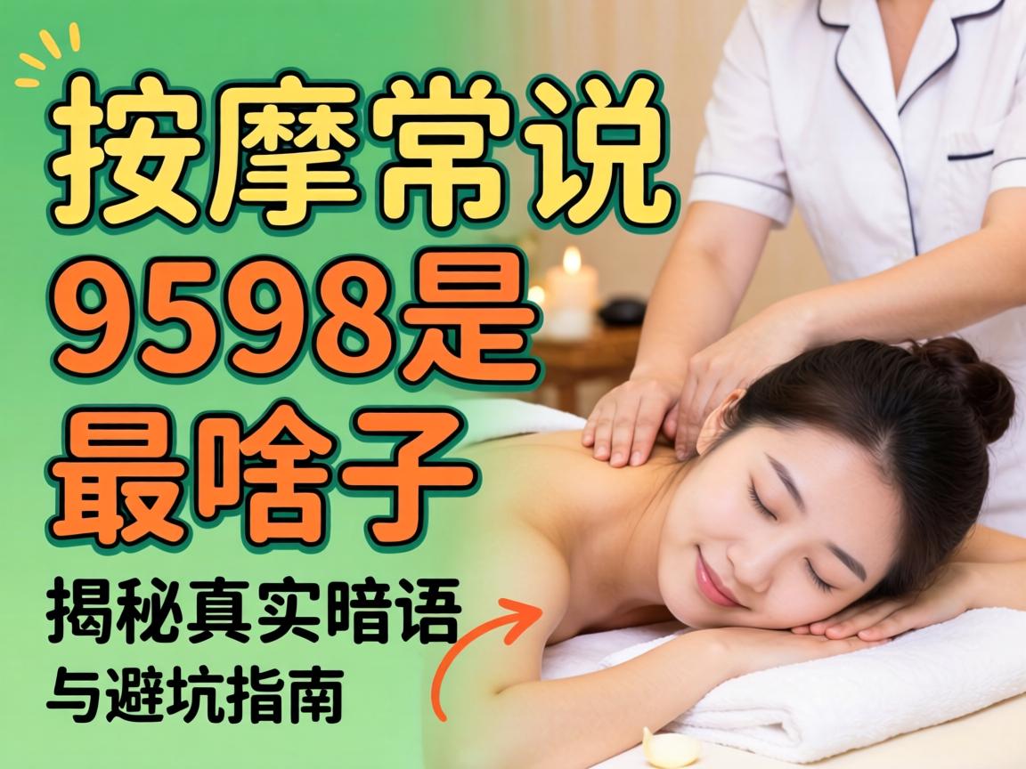 按摩常说的9598是啥子意思？_揭秘真实暗语与避坑指南