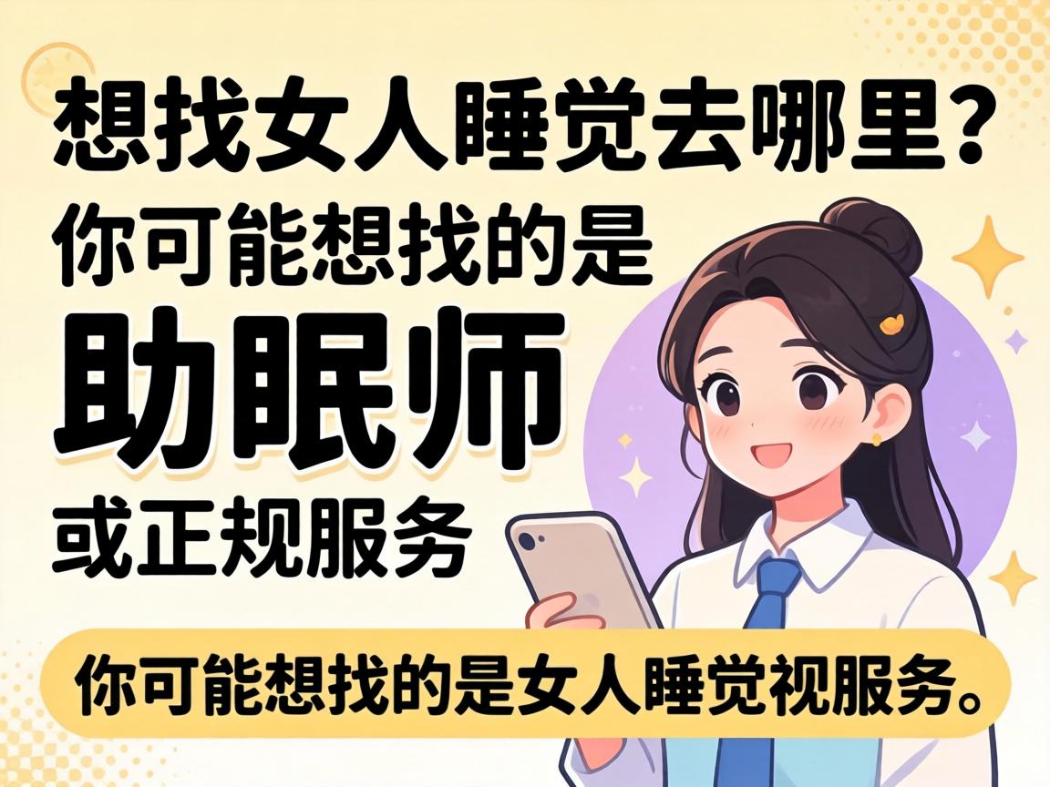 想找女人睡觉去哪里?你可能想找的是助眠师或正规服务