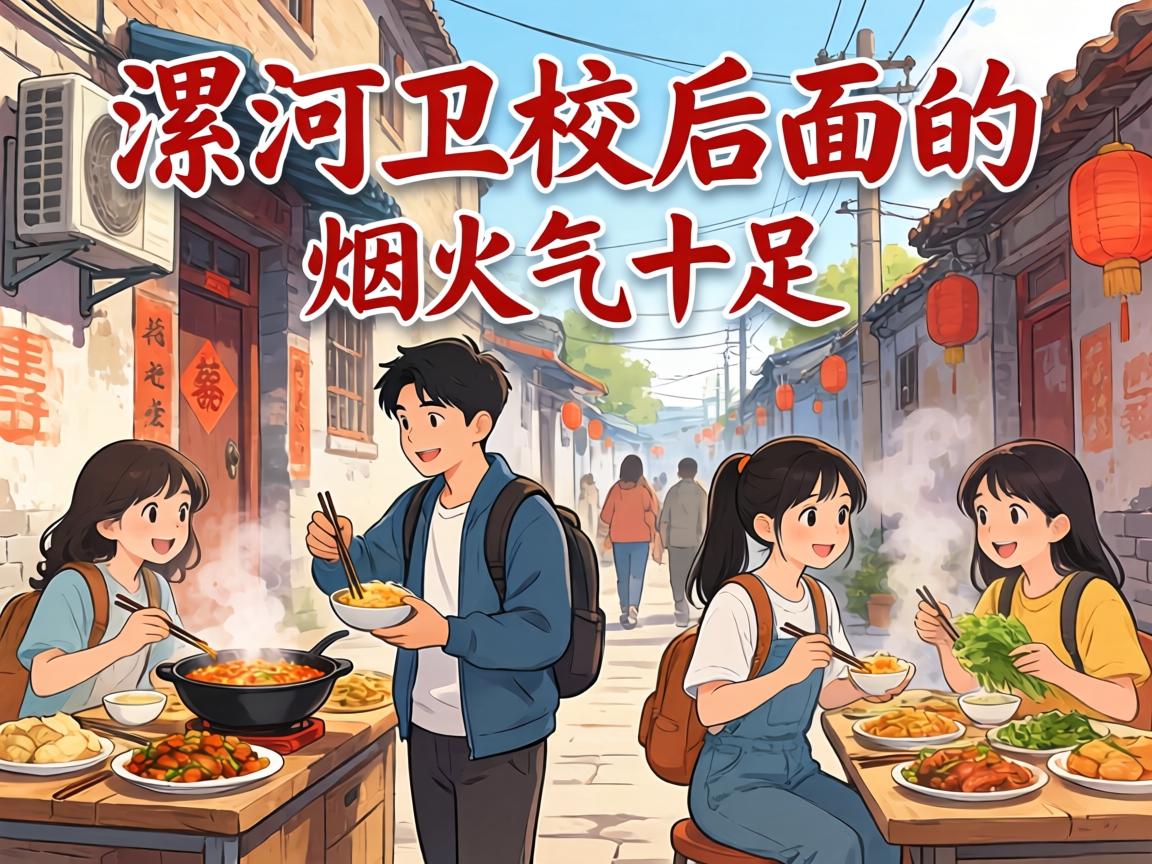 漯河卫校后面的巷子烟火气十足，美食与青春记忆都在这里汇集