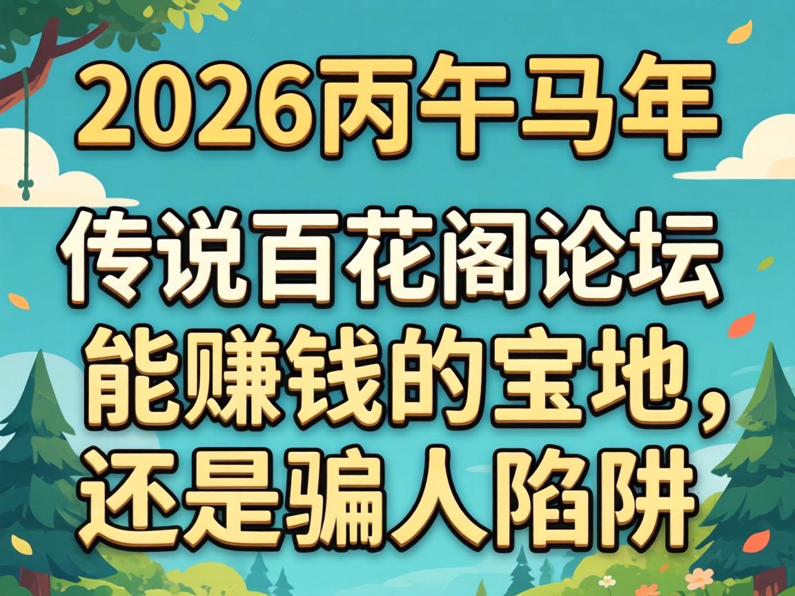 在2026丙午马年，，，，，，传说中的百花阁论坛是能赚钱的宝地照旧骗人陷阱？？？？？？