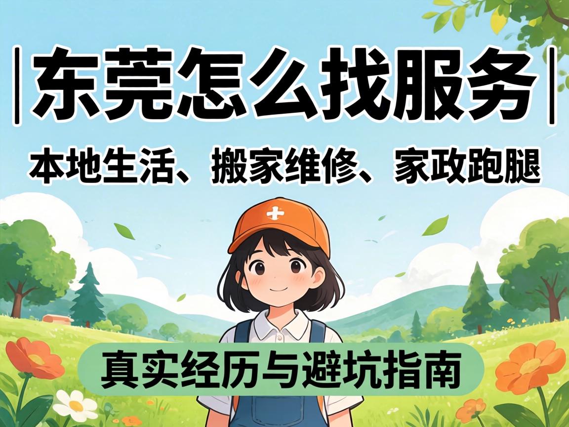 东莞怎么找服务 | 本地生活、搬家维修、家政跑腿,真实经历与避坑指南