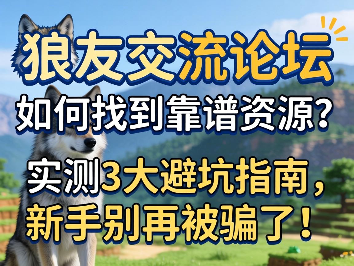 狼友交流论坛,如何找到靠谱资源?实测3大避坑指南,新手别再被骗了!