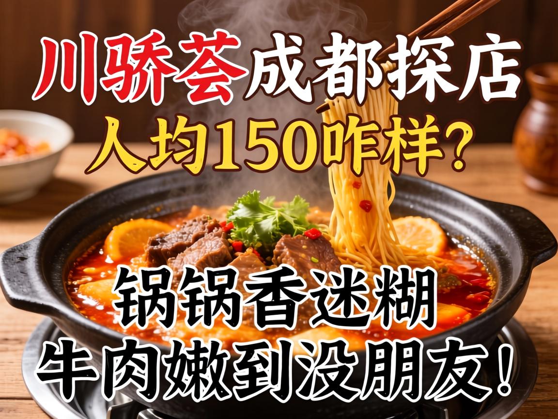 川骄荟成都探店：人均150咋样？？？？锅底香迷糊，，，牛肉嫩到没朋侪！