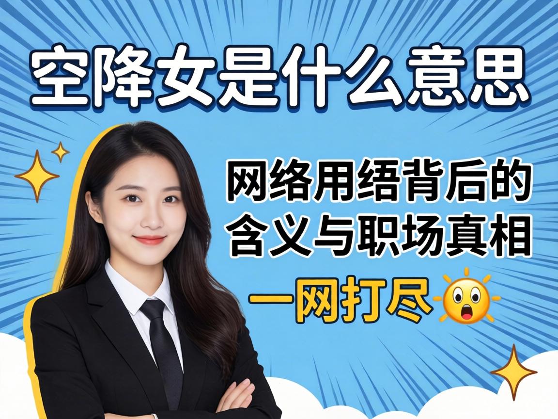 空降女是什么意思？网络用语背后的寓意与职场真相一扫而空?