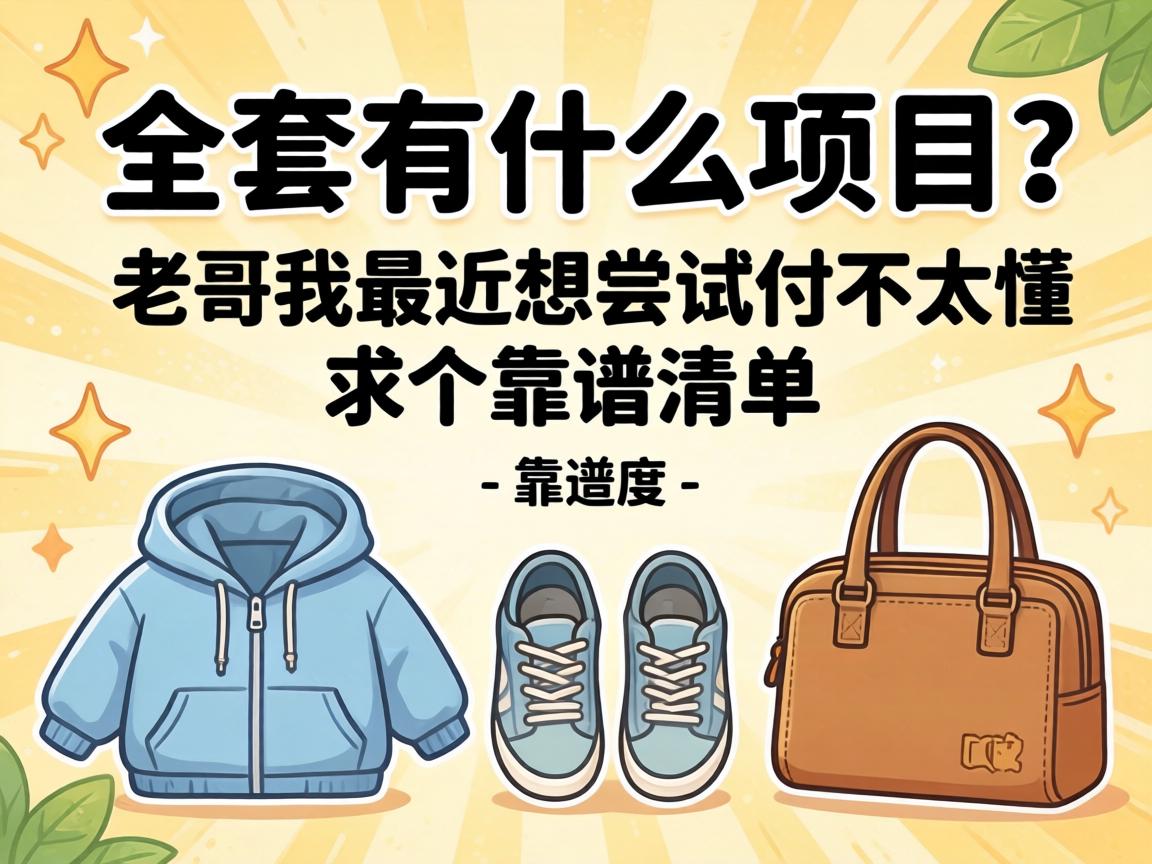 全套有什么项目？老哥我最近想尝试但不太懂，求个靠谱的清单！