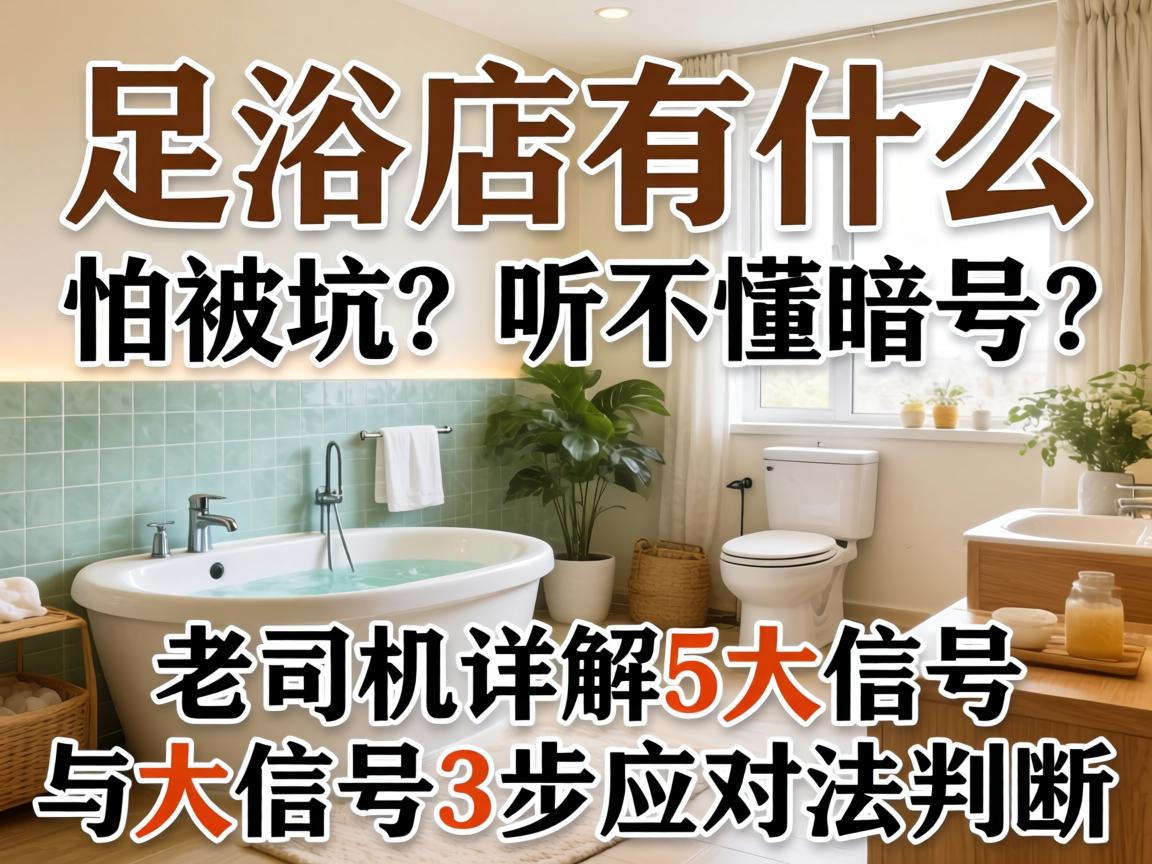 足浴店有什么体现吗，，，，怕被坑？？听不懂旗号？？老司机详解5大信号与3步应对法