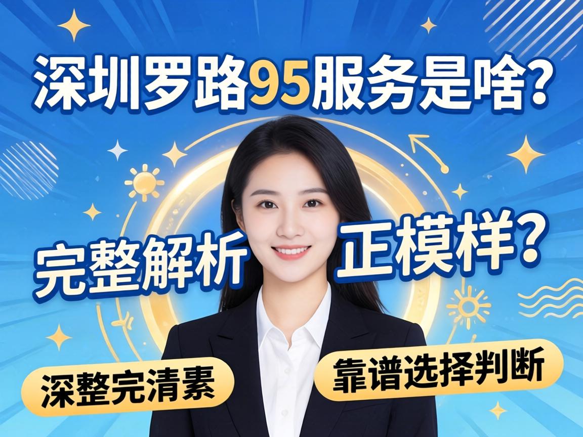 深圳罗湖95服务是啥？完整解析正规模样与靠谱选择