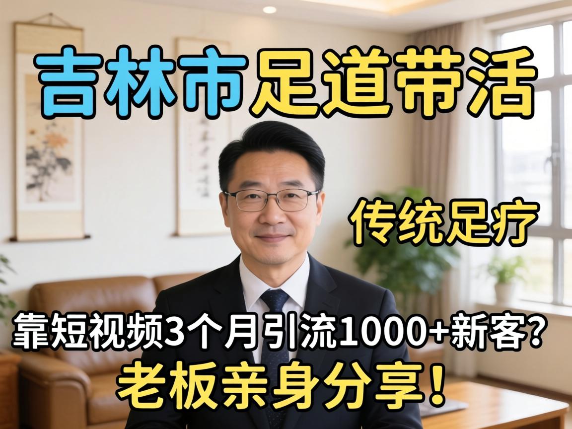 吉林市足道带活，传统足疗如何靠短视频3个月引流1000+新客？老板亲身分享！