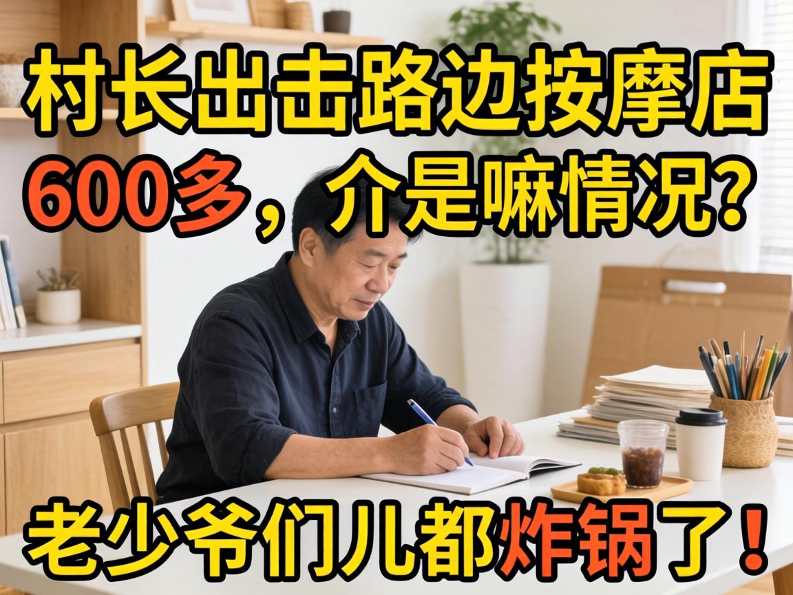 村长出击路边推拿店600多，介是嘛情况？老小爷们儿都炸锅了！