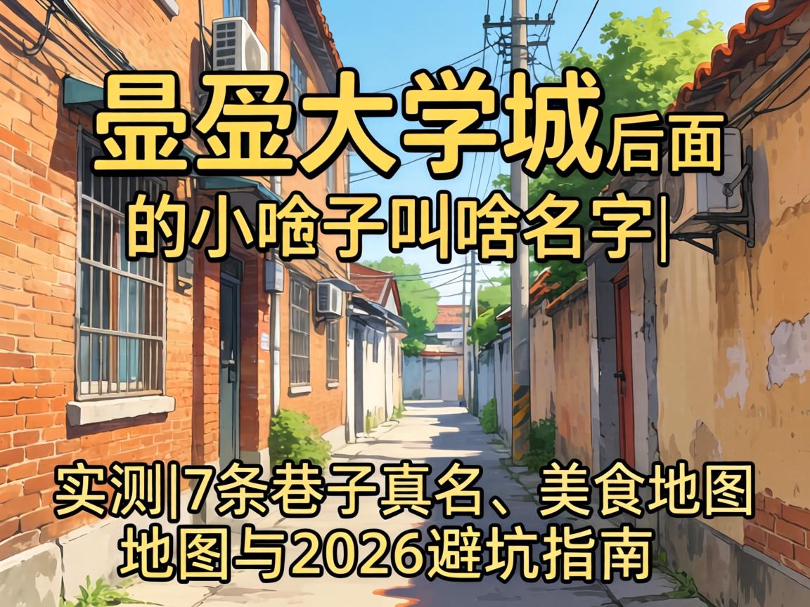 呈贡大学城后面的小巷子叫啥名字_实测|7条巷子真名、美食地图与2026避坑指南
