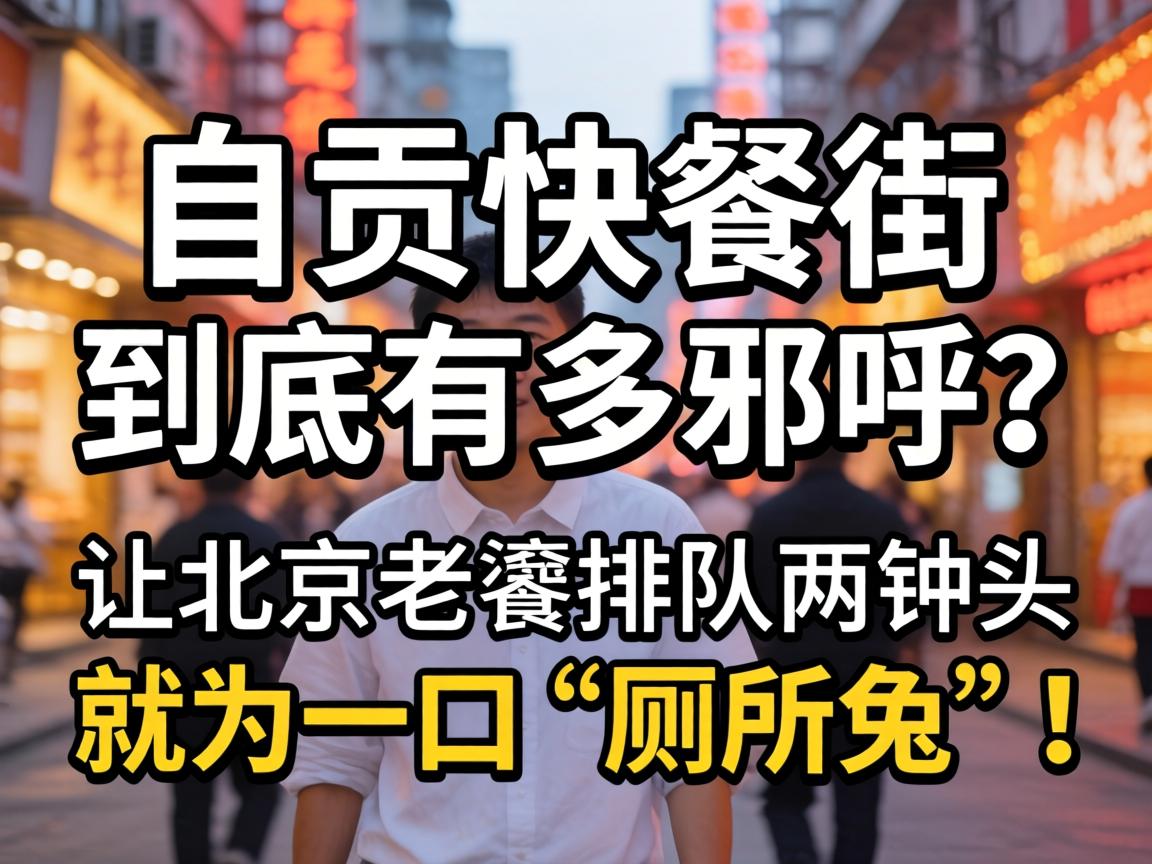 自贡快餐街到底有多邪乎？让一北京老饕列队俩钟头就为一口“厕所兔”！